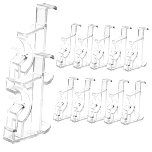 GLEAVI 2 Sätze Transparent Valance Clips Fensterdekoration Klemmhalterung Ersatz Blind Clamps Verschleißfest Leicht Unsichtbar Einfache Montage für Gardinen Befestigung GLEAVI 2 Sätze Transparent Valance Clips Fensterdekoration Klemmhalterung Ersatz Blind Clamps Verschleißfest Leicht Unsichtbar Einfache Montage für Gardinen Befestigung von GLEAVI