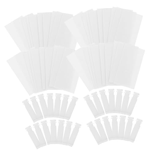 GLEAVI 2 Sätze Transparente Selbstklebende Reparaturclips für Vertikale Jalousien Ersatz für Gebrochene Lamellenstiele Einfache Installation Unauffällige Reparatur Passend von GLEAVI