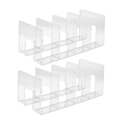 GLEAVI 2 Stück Büro Bücherregal Teilig Transparente Aufbewahrung für Bücher Zeitschriften Dokumente Multifunktionaler Organizer für Schreibtisch Zuhause GLEAVI 2 Stück Büro Bücherregal Teilig Transparente Aufbewahrung für Bücher Zeitschriften Dokumente Multifunktionaler Organizer für Schreibtisch Zuhause von GLEAVI