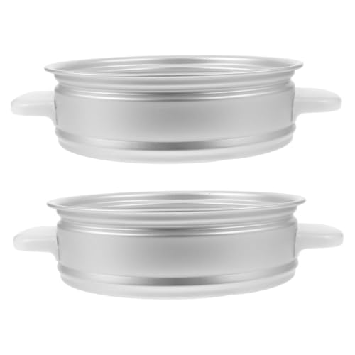 GLEAVI 2 Stück Dampfgarer Einsatz Teiliges Aluminium Steamer Einsatz Dämpfeinsatz für Reiskocher Kompatibel Gemüse Fisch Dim Sum Dämpfkorb Vielseitig und Leicht zu Reinigen GLEAVI 2 Stück Dampfgarer Einsatz Teiliges Aluminium Steamer Einsatz Dämpfeinsatz für Reiskocher Kompatibel Gemüse Fisch Dim Sum Dämpfkorb Vielseitig und Leicht zu Reinigen von GLEAVI