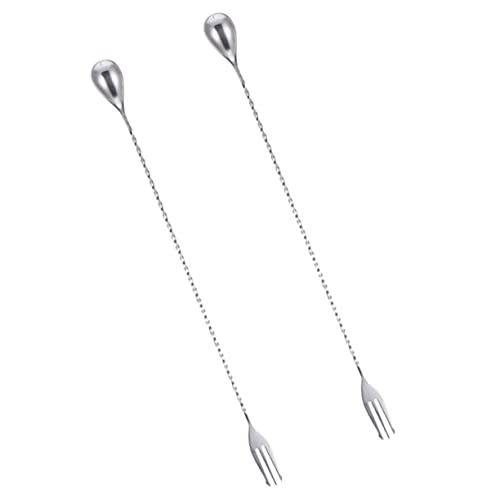 GLEAVI 2 Stück Edelstahl Rührstäbchen Cocktail Löffel Lang Glatt Lebensmittelecht Hitzebeständig Wiederverwendbar für Getränke Dessert Kaffee Wiederverwendbar GLEAVI 2 Stück Edelstahl Rührstäbchen Cocktail Löffel Lang Glatt Lebensmittelecht Hitzebeständig Wiederverwendbar für Getränke Dessert Kaffee Wiederverwendbar von GLEAVI