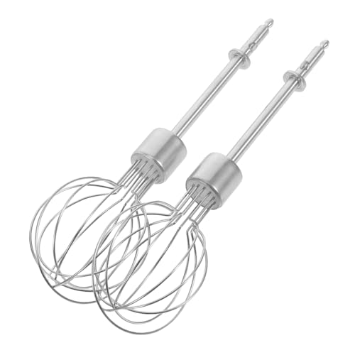 GLEAVI 2 Stück Ei -rührstange Ei -rühre Tragbarer Eierschläger Manueller Handmixer Manueller Eierschläger Schlägerzubehör Kleiner Handmixer Silver Rostfreier Stahl Wiederverwendbar von GLEAVI