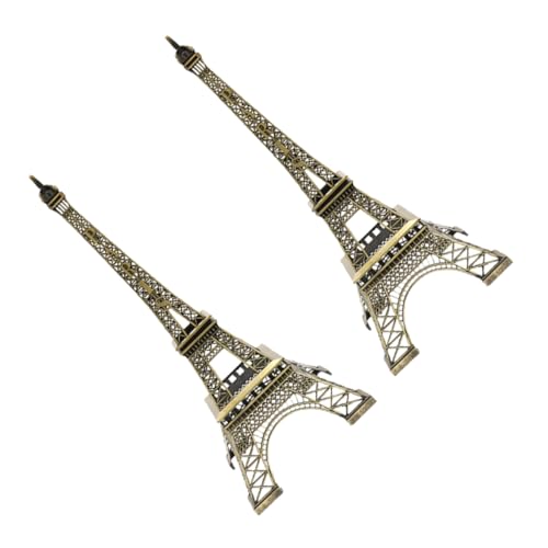 GLEAVI 2 Stück Eiffelturm Modell Metallische Statue im Retro Design Dekorative Figur für Souvenirs und für Zuhause und Büro GLEAVI 2 Stück Eiffelturm Modell Metallische Statue im Retro Design Dekorative Figur für Souvenirs und für Zuhause und Büro von GLEAVI