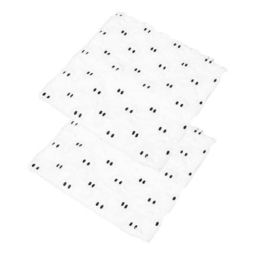 GLEAVI 2 Stück Halloween Kissenbezüge Ghost Design mit Stickerei Plüschige Sofakissenhüllen für Sofa Schlafzimmer Party Dekoration Polyester Kuscheliger Bezug für Herbst Festtagsdeko von GLEAVI