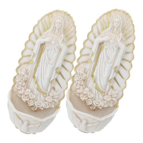 GLEAVI 2 Stück Keramische Guadalupe Wanddeko Stilvolles Katholisches Heiliges Wasser Becken Einzigartiges Design für Zuhause Kircheneingang zur Erstkommunion Langlebig und Pflegeleicht GLEAVI 2 Stück Keramische Guadalupe Wanddeko Stilvolles Katholisches Heiliges Wasser Becken Einzigartiges Design für Zuhause Kircheneingang zur Erstkommunion Langlebig und Pflegeleicht von GLEAVI