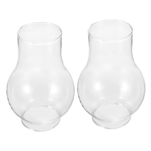 GLEAVI 2 Stück Klares Glas Öllampen Schornstein Winddicht Hitzebeständig Kleines Petroleumlampe Glaslampenschirm für Camping und Outdoor mit Retro Stil und Stabiler Verarbeitung GLEAVI 2 Stück Klares Glas Öllampen Schornstein Winddicht Hitzebeständig Kleines Petroleumlampe Glaslampenschirm für Camping und Outdoor mit Retro Stil und Stabiler Verarbeitung von GLEAVI