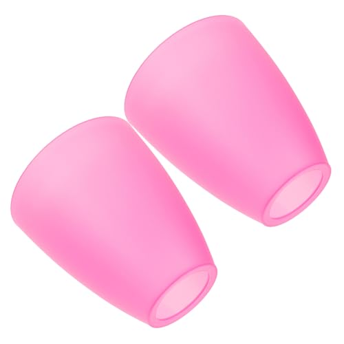 GLEAVI 2 Stück Kleine Lampenschirme aus Kunststoff Kompakte Lampenabdeckung für Tischlampe und Nachttisch Praktischer Schutz vor Direktem Licht Einfach zu Montieren Passend für Mittelloch von GLEAVI