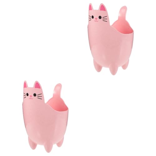 GLEAVI 2 Stück Mini Katzen Mülleimer Süßer Cartoon Mülleimer für Schreibtisch und Zuhause Kleiner Abfalleimer Multifunktionale Aufbewahrung für Kleine Gegenstände für Büro und von GLEAVI