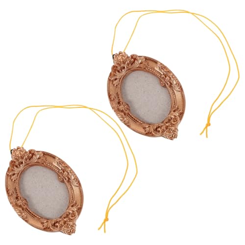 GLEAVI 2 Stück Mini-bilderrahmen Gold Vintage Barock Aus Kunstharz Kleine Hängende Fotorahmen Für Weihnachtsbaum Und Wanddeko Platzsparende Mini-fotorahmen Für Festliche Wohnkultur GLEAVI 2 Stück Mini-bilderrahmen Gold Vintage Barock Aus Kunstharz Kleine Hängende Fotorahmen Für Weihnachtsbaum Und Wanddeko Platzsparende Mini-fotorahmen Für Festliche Wohnkultur von GLEAVI