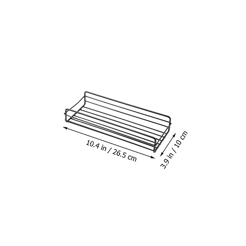 GLEAVI 2 Stück Multifunktionales Badregal ohne Bohren Wandmontierter Aufbewahrungsständer aus Metall in Schwarz und Weiß Wasserdichtes Badezimmer Küchen Organizer für Seife Duschgel und von GLEAVI