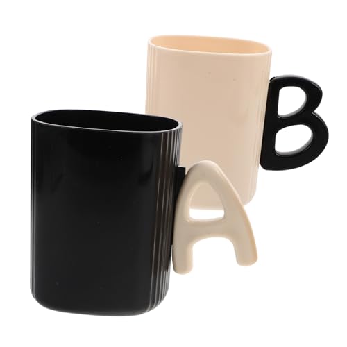 GLEAVI 2 Stück Reise-zahnputzbecher für Bruchsicher Wiederverwendbar Kompakt und Leicht Moderner Mundspülbecher aus Robustem Material für Zuhause Studium und Unterwegs von GLEAVI