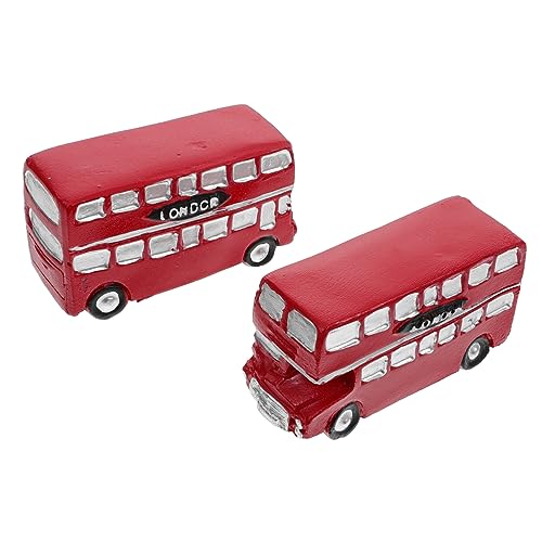 GLEAVI 2 Stück Retro Miniatur Modellbus Vintage Dekoration aus Bruchfestem Material für Wohnzimmer Schreibtisch Regale Leichte Kompakte Miniaturfiguren für Zuhause und Büro GLEAVI 2 Stück Retro Miniatur Modellbus Vintage Dekoration aus Bruchfestem Material für Wohnzimmer Schreibtisch Regale Leichte Kompakte Miniaturfiguren für Zuhause und Büro von GLEAVI