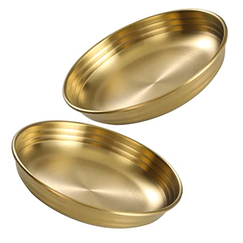 GLEAVI 2 Stück Soßenschälchen Multifunktionale Dip Schale für Gewürze und Snacks Rostfrei Langlebig Hygienisch Geeignet für Restaurant Hotel Buffet und Heimgebrauch Goldfarben GLEAVI 2 Stück Soßenschälchen Multifunktionale Dip Schale für Gewürze und Snacks Rostfrei Langlebig Hygienisch Geeignet für Restaurant Hotel Buffet und Heimgebrauch Goldfarben von GLEAVI