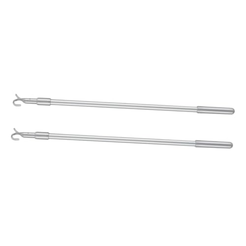 GLEAVI 2 Stück Teiliges Aluminium Jalousie Zugstab mit Haken und Griff Ausziehbare Lamellenbedienung für Fenster Kompatibel mit Diversen Innen und Außenjalousien Wetterbeständig und GLEAVI 2 Stück Teiliges Aluminium Jalousie Zugstab mit Haken und Griff Ausziehbare Lamellenbedienung für Fenster Kompatibel mit Diversen Innen und Außenjalousien Wetterbeständig und von GLEAVI
