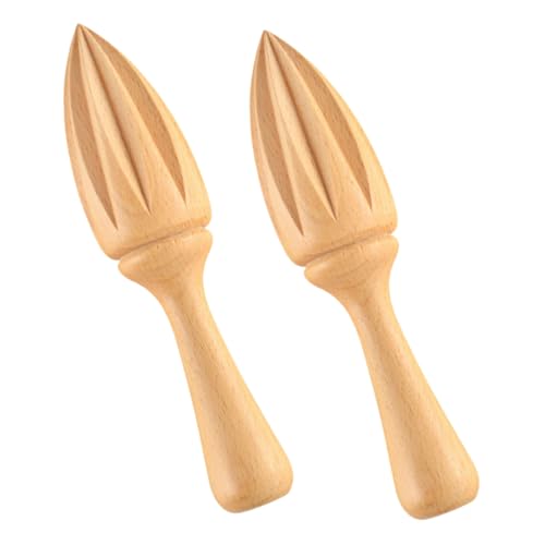 GLEAVI 2 Stück Teiliges Beech Zitronenpresse Handlicher Zitruspresse Saftspender aus Buchenholz mit Spitzem Reamer für Frischen Zitronen Fruchtsaft Zuhause GLEAVI 2 Stück Teiliges Beech Zitronenpresse Handlicher Zitruspresse Saftspender aus Buchenholz mit Spitzem Reamer für Frischen Zitronen Fruchtsaft Zuhause von GLEAVI