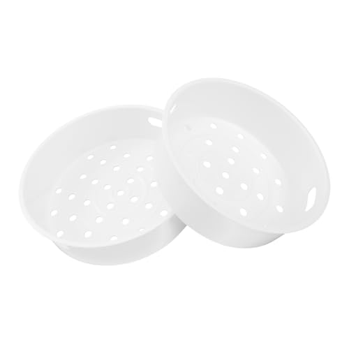 GLEAVI 2 Stück Teiliges Multifunktions dampfgarer Haushaltsküche Leichter Lebensmittelechter Dämpfeinsatz mit Griff Vielseitig für Gemüse Fisch Gedämpfte Speisen Einfach zu Reinigen von GLEAVI