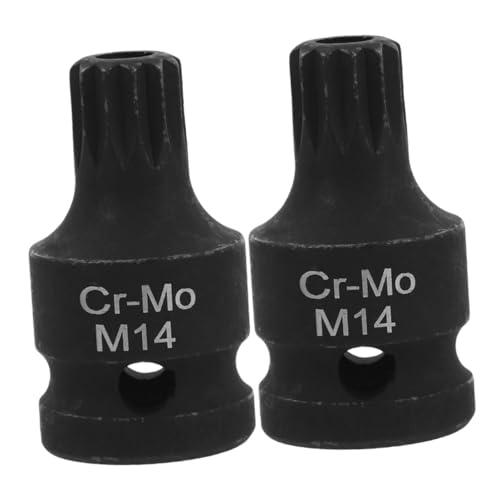 GLEAVI 2 Stück Teiliges Square Spline Bit Low Profile Impact Bit Socket für Bremszangen Schraubenentfernung Ergonomisch Langlebig Kompatibel mit Vielen Fahrzeugmodellen Einfache GLEAVI 2 Stück Teiliges Square Spline Bit Low Profile Impact Bit Socket für Bremszangen Schraubenentfernung Ergonomisch Langlebig Kompatibel mit Vielen Fahrzeugmodellen Einfache von GLEAVI