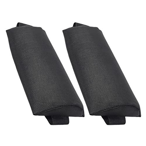 GLEAVI 2 Stück Verstellbare Kopfstützen für Liegestühle Outdoor Kissen für Gartenmöbel Installieren und Abnehmbar für Freizeit und Terrassenmöbel Schwarz von GLEAVI