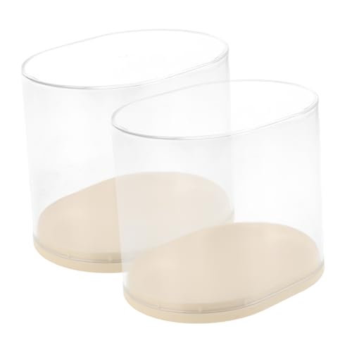 GLEAVI 2 Stück Vitrine Abbildung Fall Edelsteinanzeige Hülle Diamond -speicherbehälter Schaukästen Ausstellungskästen Für Proben Musterkoffer Probenboxen Plastik Transparent von GLEAVI
