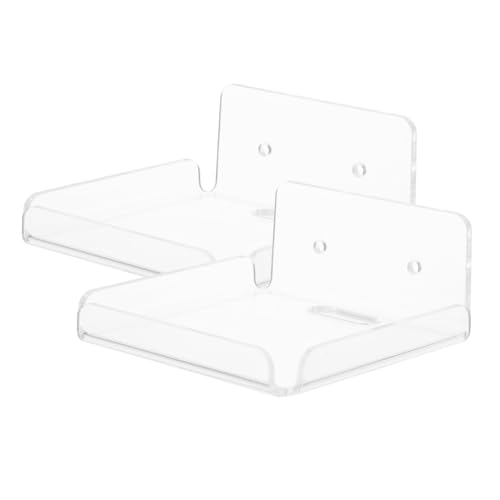 GLEAVI 2 Stück Wandhalterung Transparent Schwimmendes Regal Router Halterung Überwachungskamera Halter Flexibel Selbstklebend Einfache Montage für Geräte GLEAVI 2 Stück Wandhalterung Transparent Schwimmendes Regal Router Halterung Überwachungskamera Halter Flexibel Selbstklebend Einfache Montage für Geräte von GLEAVI