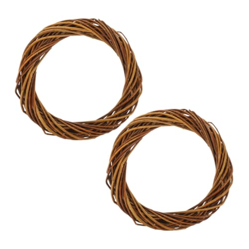 GLEAVI 2 Stück Weidenkranz Natürliches Rattan DIY Kranzrahmen für Weihnachten Hochzeit Fenster Tür Wohnkabinett Rustikaler Dekokranz Nachhaltig GLEAVI 2 Stück Weidenkranz Natürliches Rattan DIY Kranzrahmen für Weihnachten Hochzeit Fenster Tür Wohnkabinett Rustikaler Dekokranz Nachhaltig von GLEAVI