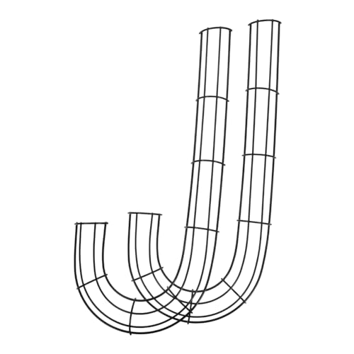 GLEAVI 2 Weihnachtskranzrahmen Kranzringe Aus Metalldraht – J Förmige Girlandenringe Zum Basteln Von Blumen Und Blumenarrangements von GLEAVI