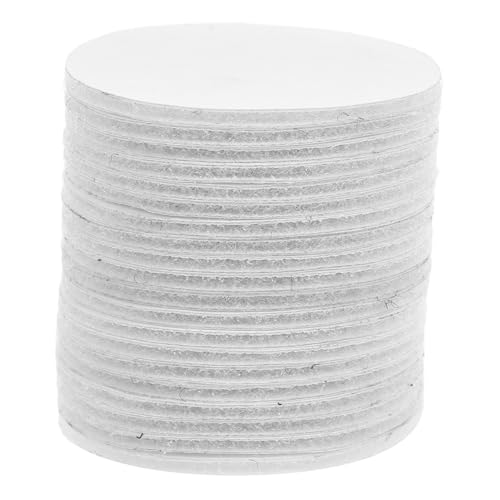 GLEAVI 20 Paare Klettpunkte Selbstklebend Runde Fastenende Dots für Tischdecken Teppiche und Bettlaken Starke Haftung Vielseitig Einsetzbar Weiß GLEAVI 20 Paare Klettpunkte Selbstklebend Runde Fastenende Dots für Tischdecken Teppiche und Bettlaken Starke Haftung Vielseitig Einsetzbar Weiß von GLEAVI