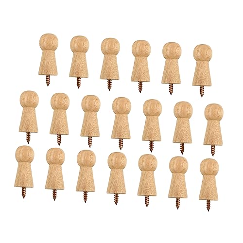 GLEAVI 20 Sätze Runder Holz Wandhaken Dekorative Aufhängung für Mäntel Hüte und Handtücher Vielseitig Einsetzbar Wohnzimmer Badezimmer oder Cafés aus Hochwertigem Holz Gefertigt GLEAVI 20 Sätze Runder Holz Wandhaken Dekorative Aufhängung für Mäntel Hüte und Handtücher Vielseitig Einsetzbar Wohnzimmer Badezimmer oder Cafés aus Hochwertigem Holz Gefertigt von GLEAVI