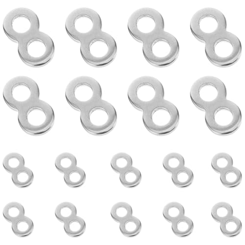 GLEAVI 20 Stk Abbildung 8-Schnallenverbinder 8 Figuren-Tischplattenverschlüsse Befestigungselemente für Tischplatten Desktop-Befestigungen Tischbefestigungen schwer Verschluss anschließen von GLEAVI