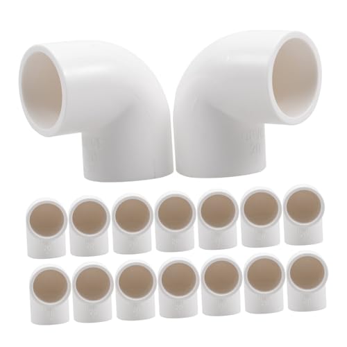 GLEAVI 20 Stück Teiliges PVC Winkel Rohrverbinder Langlebige Schlauchanschlüsse Schnell Installierbare Ersatz wasserleitung Fittings für Gartenschlauch und Bewässerungssysteme von GLEAVI