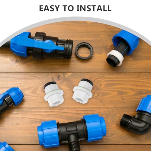 GLEAVI 20 Stück Teiliges Wasserrohr Kunststoff Gewinde Stopfen Weiß Schnellinstallations Schlauchverschluss Blindstopfen Vielseitig Passend Robust und Kältebeständig von GLEAVI