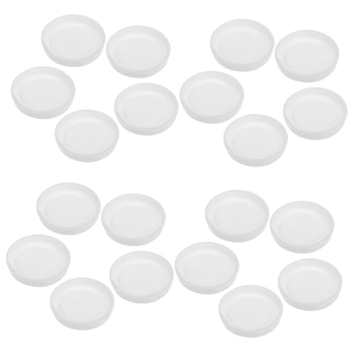 GLEAVI 20 Stück Teiliges Weiße Runde Kunststoff-endkappen für Kraftpapier Versandrohre Schützender Rohrverschluss Stabile Praktische Postversand Rohrkappen für Sicheren Transport von GLEAVI