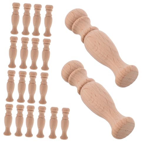 GLEAVI 20stücke Dekorative Holzspindeln Für Handwerk Möbel Und Treppenrenovierung Robuste Und Kunstvoll Gestaltete Baluster Aus Massivem Holz Für Romanische Säulen Und von GLEAVI