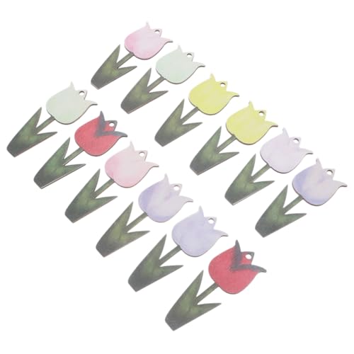 GLEAVI 24 Stück Teiliges Buntes Holzanhänger Tulpen Design DIY Frühlingsdeko Holzornamente für Fenster Wand Büro Wohnräume Robust Poliert Lebensecht und Farbenfroh Österliche GLEAVI 24 Stück Teiliges Buntes Holzanhänger Tulpen Design DIY Frühlingsdeko Holzornamente für Fenster Wand Büro Wohnräume Robust Poliert Lebensecht und Farbenfroh Österliche von GLEAVI