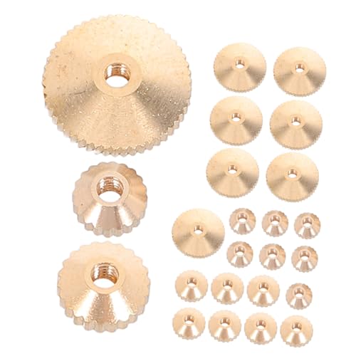 GLEAVI 24 Stück Teiliges Uhrwerks-muttern Korrosionsbeständig für Wand- Stand Quarzuhren Vielseitiges Reparatur Ersatzkit zur Sicheren Befestigung von Zeigern und Uhrwerken von GLEAVI