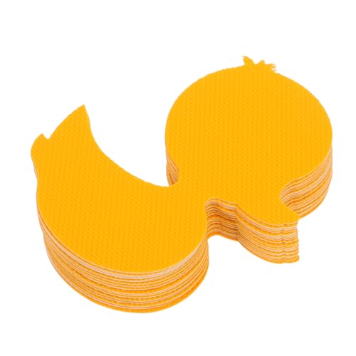 GLEAVI 24 Stück Teiliges rutschfeste Duschaufkleber mit Gelber Ente Selbstklebende wasserdichte Anti-rutsch-Sticker aus Weichem Silikon für Sichere Kinderbadewannen und Duschen von GLEAVI
