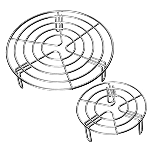 GLEAVI 2Stücke Dampfständer Hitzebeständiges Dampfregal für Haushaltsdampfgarer Vielseitig Einsetzbar für Eier Gemüse für Luftfritteusen von GLEAVI
