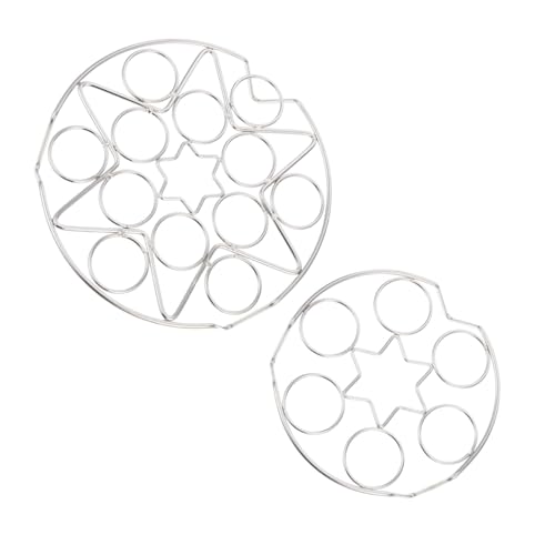 GLEAVI 2Stücke Eierdampfhalter Multifunktionales Eierregal für Haushalt Hitzebeständig und Rostfrei zum Dämpfen von Eiern GLEAVI 2Stücke Eierdampfhalter Multifunktionales Eierregal für Haushalt Hitzebeständig und Rostfrei zum Dämpfen von Eiern von GLEAVI