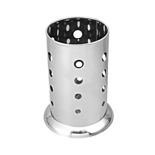 GLEAVI 2Stücke Besteckhalter mit Rundloch Utensilien Organizer für Löffel Gabeln Chopsticks Trockengestell für Tischgeschirr Rostfrei von GLEAVI