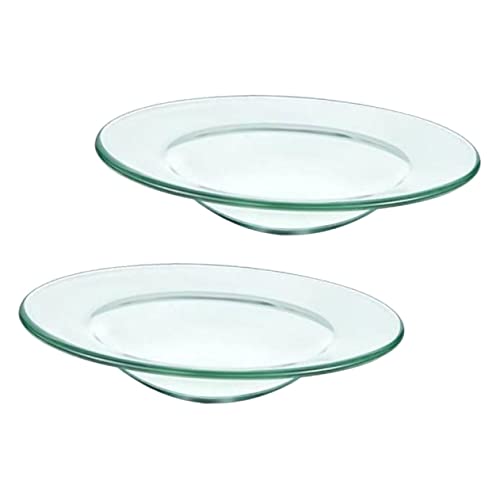GLEAVI 2stücke Schale Für Duftlampe Ersatz Ersatzglas Ölwärmerschale Aromalampe Ätherische Öle Wachsschmelzschalen Kerzenwärmerplatte Wärmeschale von GLEAVI