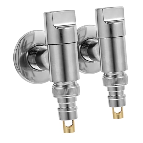 GLEAVI 2Stücke Waschmaschine Automatischer Wasserstop Ventil mit Steckverbindung Einsetzbar Einfache Installation Langlebig und Sicher für Verschiedene von GLEAVI