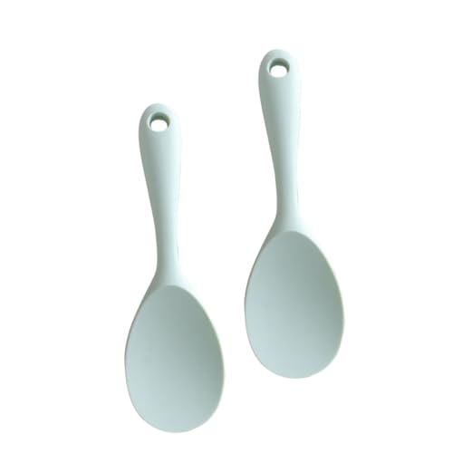 GLEAVI 2Stücke Wear Resistant Silicone Rice Spoons Non Stick Cooking Utensils For Rice Preparation For Home And Kitchen Use Easy To Clean Design von GLEAVI
