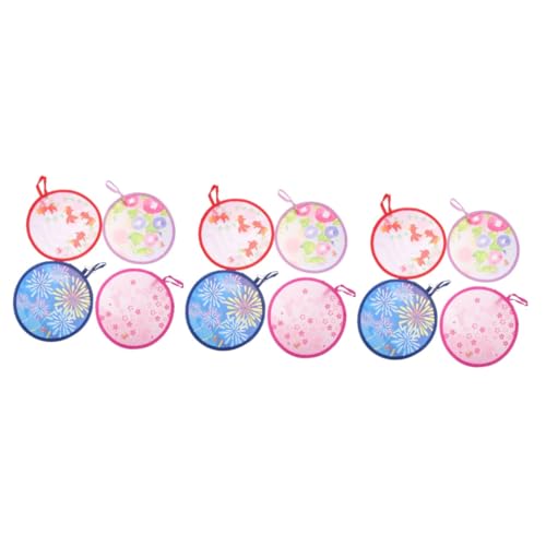 GLEAVI 3 Sätze Japanischer Klappventilator Faltbarer -Handheld Falten Runder Faltbarer Runder Lüfter Langsamer Rebound-Memory-stahldraht Zufällige Farbe 4 Stück * 3 GLEAVI 3 Sätze Japanischer Klappventilator Faltbarer -Handheld Falten Runder Faltbarer Runder Lüfter Langsamer Rebound-Memory-stahldraht Zufällige Farbe 4 Stück * 3 von GLEAVI