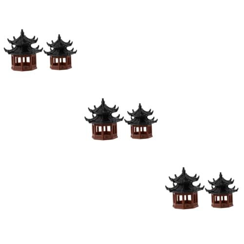 GLEAVI 3 Sätze Miniaturfigur Aquarium Landschaftsdekor Pagodengartenstatue Dekoration Geformt Aquarienschloss Tank Für Mini-pavillon-Statue Im Freien Pavillon Schmuck Plastik 4 Stück * 3 GLEAVI 3 Sätze Miniaturfigur Aquarium Landschaftsdekor Pagodengartenstatue Dekoration Geformt Aquarienschloss Tank Für Mini-pavillon-Statue Im Freien Pavillon Schmuck Plastik 4 Stück * 3 von GLEAVI