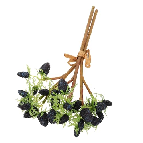 GLEAVI 3 Stück Künstliche Himbeerzweige Realistische Stiele für Heimdekoration Hochzeiten und DIY Blumenarrangements Leuchtende Farben Pflegeleicht und Langlebig für Büro von GLEAVI