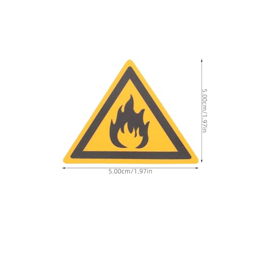 GLEAVI 3 Stück Selbstklebende Warnaufkleber Flammbar Feuergefahr Pet Langlebig Vielseitig Einsetzbar Kompakt zur Brandschutzwarnung GLEAVI 3 Stück Selbstklebende Warnaufkleber Flammbar Feuergefahr Pet Langlebig Vielseitig Einsetzbar Kompakt zur Brandschutzwarnung von GLEAVI