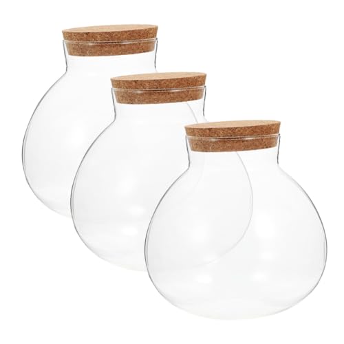 GLEAVI 3 Stück Terrarium mit Korkverschluss Versiegelte Mikrolandschaftsflasche Pflanzen und DIY Projekte GLEAVI 3 Stück Terrarium mit Korkverschluss Versiegelte Mikrolandschaftsflasche Pflanzen und DIY Projekte von GLEAVI