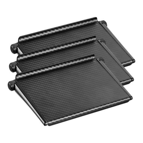 GLEAVI 3 Stück Tv Regal Set aus Verstellbares Ablagefach für Monitor und Router Robustes Kunststoffregal zur Aufbewahrung von Tv Zubehör Vielseitige Lösung für Ordnung von GLEAVI