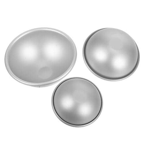 GLEAVI 3 Teilige Form Halbkreisförmig Mousse Form Für Die Zubereitung Von Speisen Trüffelformen Puddingbecherformen Kochformen Tiramisu Form DIY Badeformen Puddingkuchenform von GLEAVI
