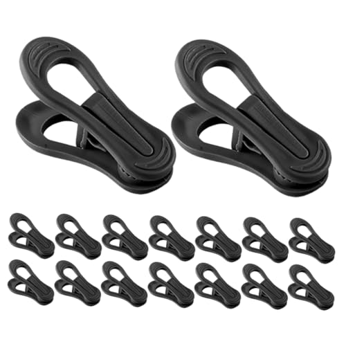 GLEAVI 30 Stück Kunststoff Wäscheklammern Robuste Winddichte Clips für Handtücher Kleidung und Decken für Wäscheständer und Wäscheleine Schwarz GLEAVI 30 Stück Kunststoff Wäscheklammern Robuste Winddichte Clips für Handtücher Kleidung und Decken für Wäscheständer und Wäscheleine Schwarz von GLEAVI